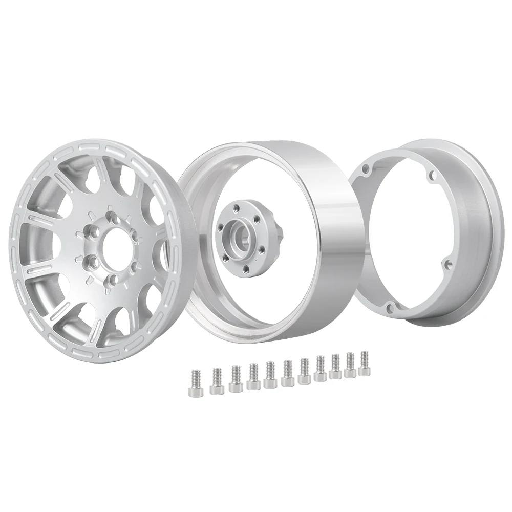 AXSPEED 2.2 Beadlock Wheel Rims Wheel Hub for 1/10 RC Crawler Axial SCX10 90027 90046 Wraith 90018 90048 D90 TRX4 TRX6