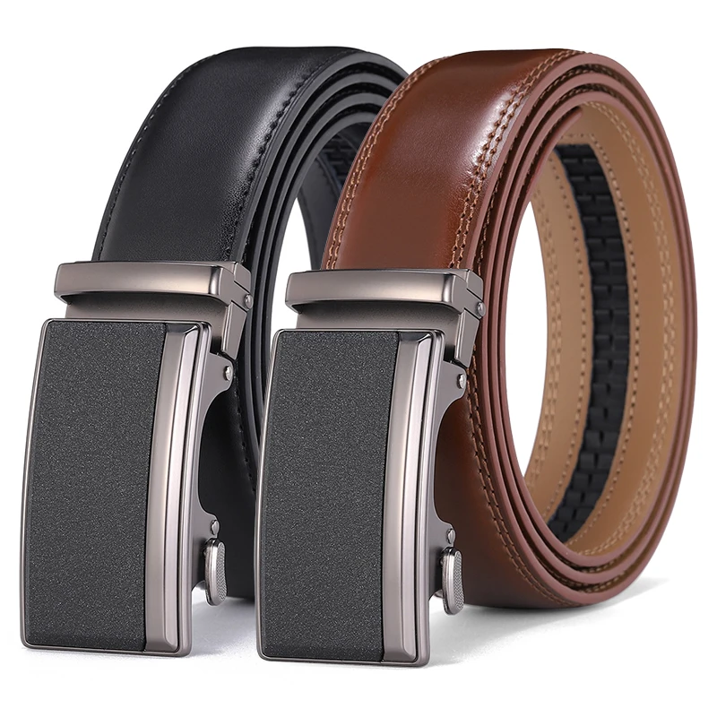 Fashion Designer Belt Man High Quality Genuine Leather Belt Adjustable Automatic Belt Business & Casual Belt Man