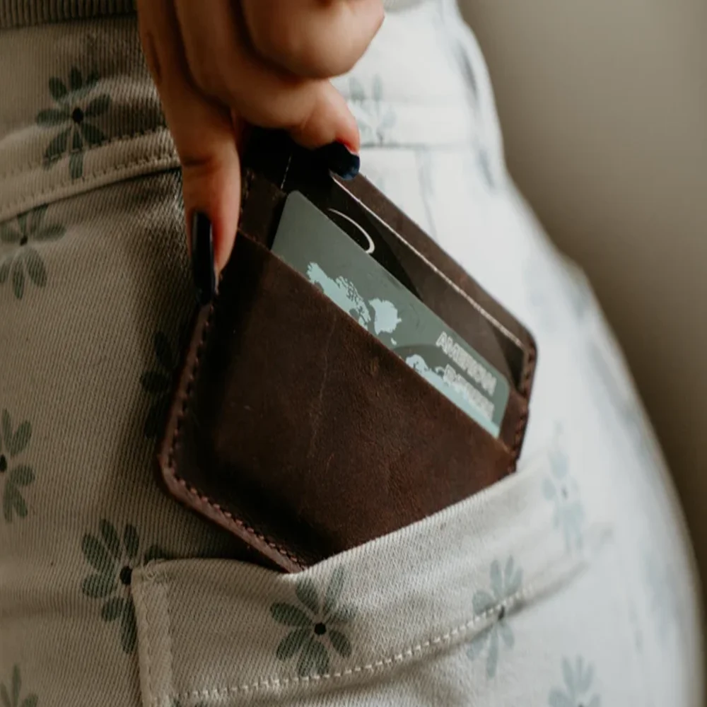 مخصص الراقية حامل بطاقة الهوية الجلدية متعددة فتحة سليم بطاقة حالة السفر في الهواء الطلق المحمولة حامل بطاقة الائتمان محفظة صغيرة