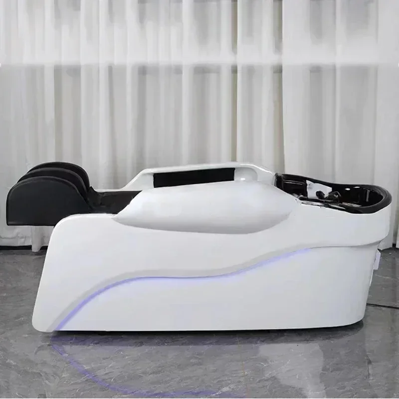 Electric Massage Shampoo Bed Hair Therapy Luxury Beauty Salon Chair Head Spa Washbasin Lavacabezas Beauty Furniture LJ50SC