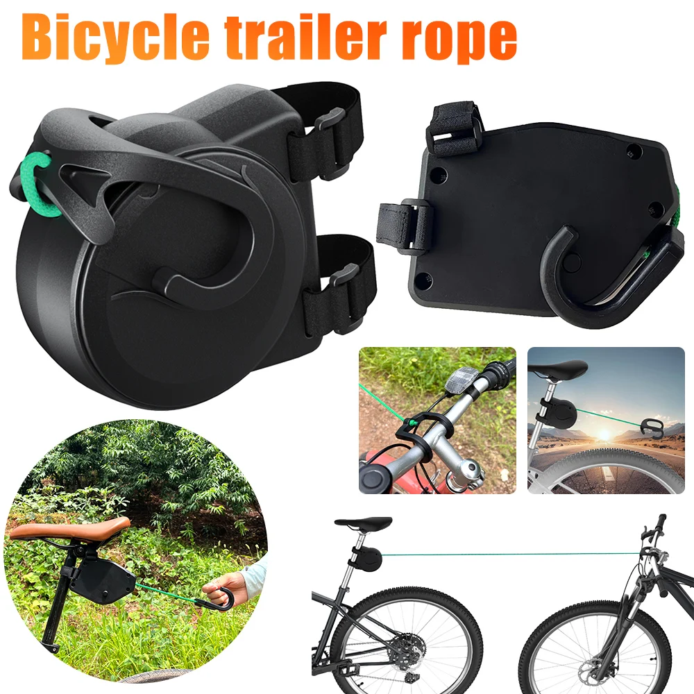 Bicycle Trailer Rope Bike Tow Rope Mountain Road Bike Parent-Child Pull Rope Trailer Rope Outdoor Tools Flexible Telescopic Rope