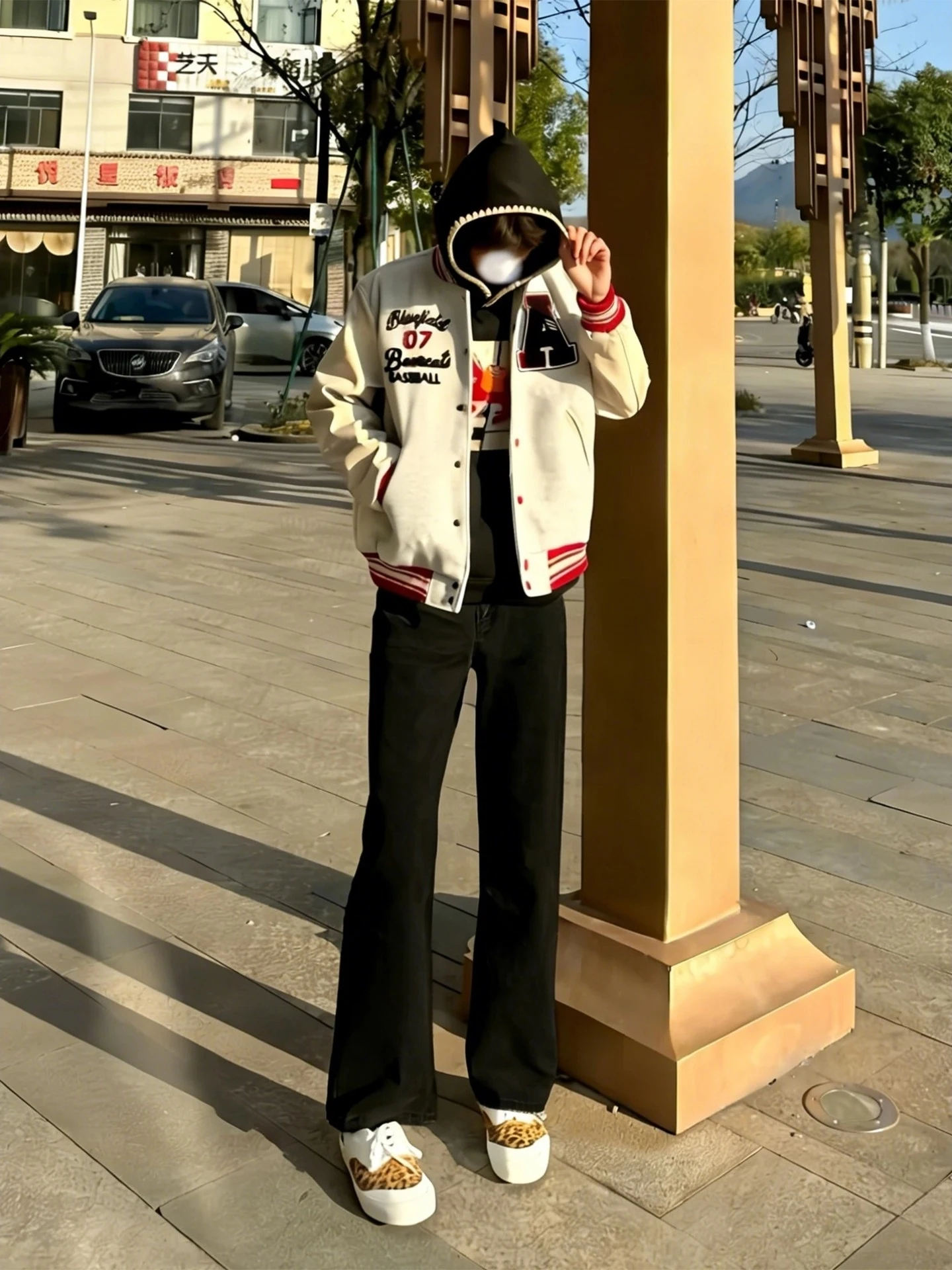 

Мужские джинсы Bla Bell Bot с высокой талией, прямые, универсальные, стройнящие, в американском стиле, слегка расклешенные, молодежные, модные