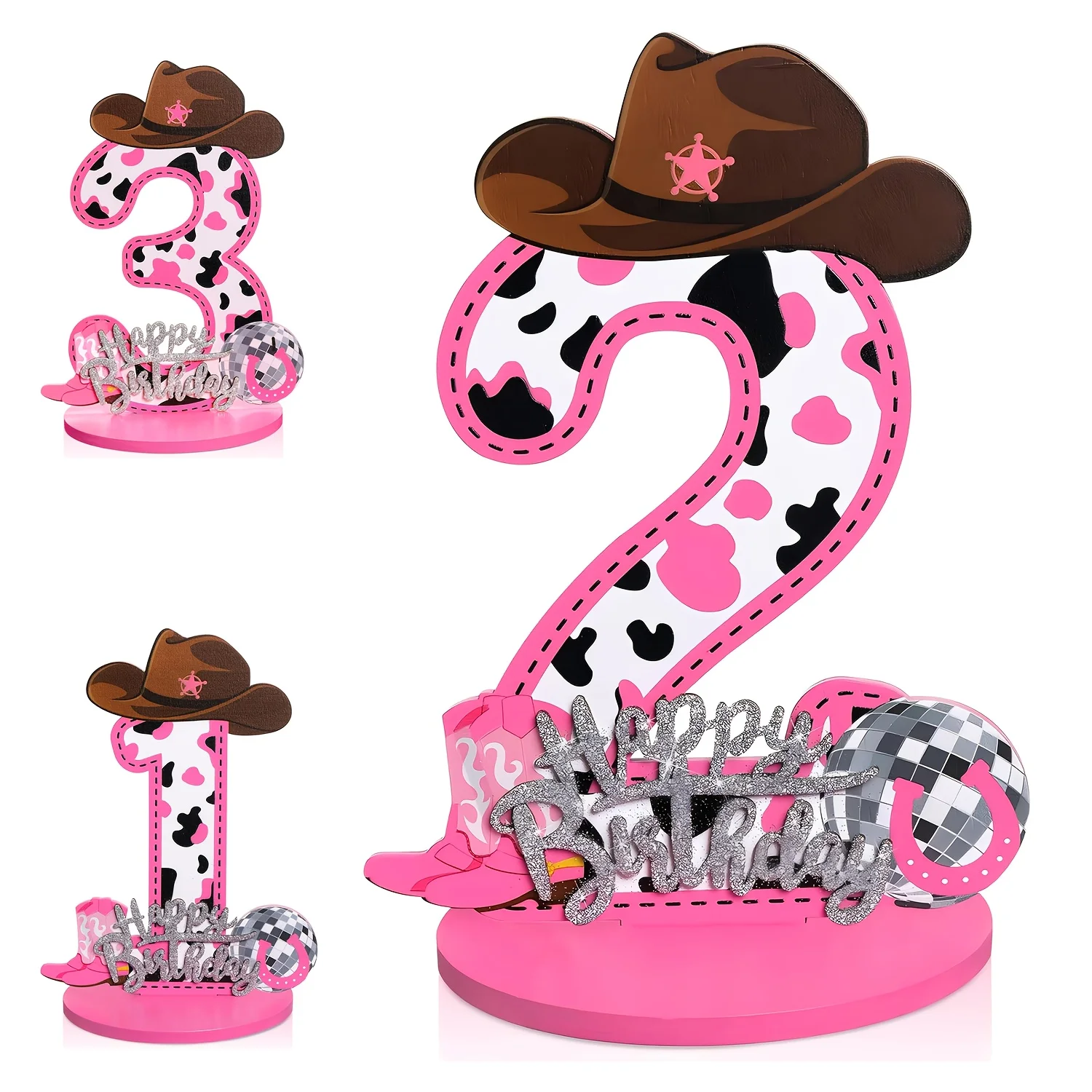 Cowboy Hat Straw - 1 Pezzo Logo Digitale per 1-3
