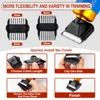 200W 전기 가위, 가정용 카펫 술 가위, DIY 트리밍 도구, 100V-240V 전기 애완 동물 가위, 고출력 저소음 개 가위, 3mm-6mm-9mm-12mm 제한 빗을 포함한 카펫 트리머 4