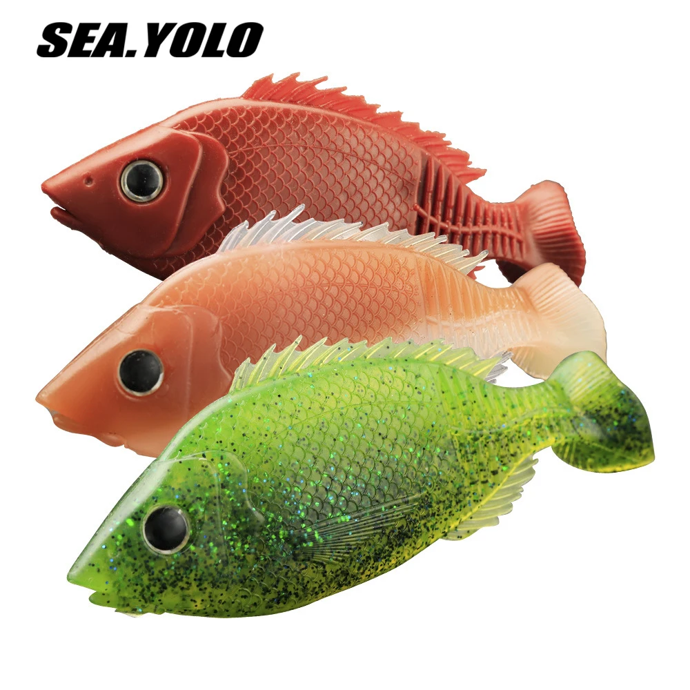 

Sea. Yolo T-tail Soft Bait Lure Bait Artificial Bait 3D Dying Fisheye Biomimetic Fake Bait Bass Fishing Bait Fishing Accessories