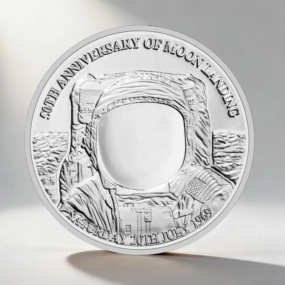50th Anniversary of Moon Landing Collectible Coin Collection Art Creative Gift Commemorative Coin