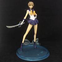 Anime Sailor Moon Crystal Sailor Uranus Tenoh Haruka PVC Action Figure Collectible Model Kids Toys Doll Gifts
