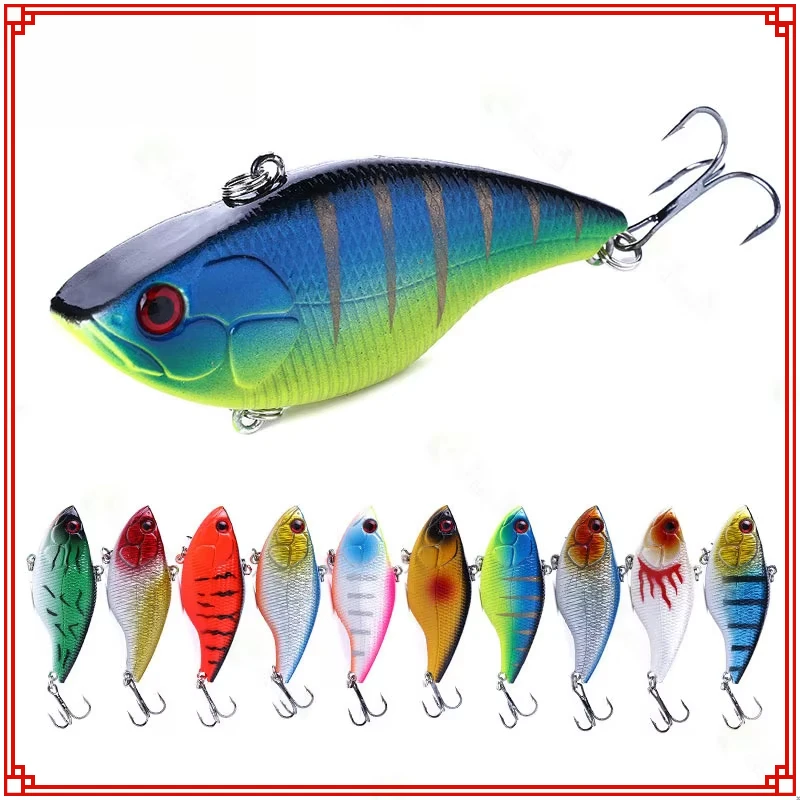 Sinking Vibration Fishing Lures 7cm 18g Saltwater Trolling Wobbler Long Shot Artificial Hard Bait Crankbait Swimbait Equipment