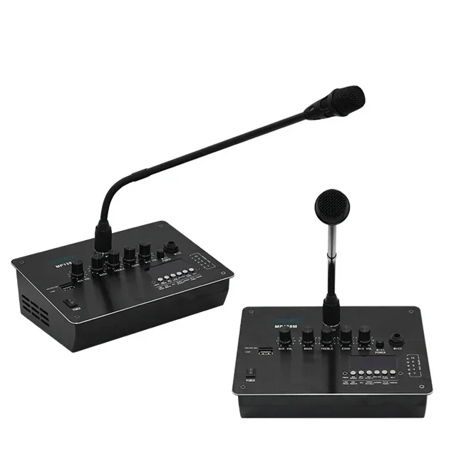 عنوان عام عالي الجودة لسطح المكتب اللاسلكي معقوفة ميكروفون الترحيل عن بعد مع مضخم صوت 100 فولت 4 8 16 أوم