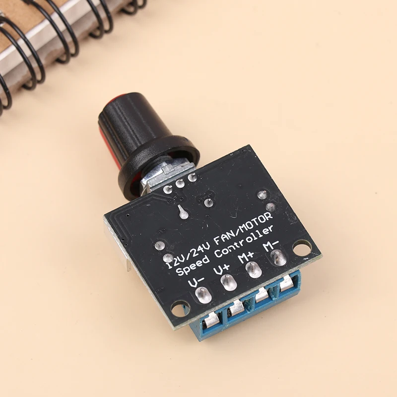 Cooling Fan Speed Regulator Fish Tank Submersible Pump PWM DC Motor Brushless Chassis With Brush Switch LED Dimming