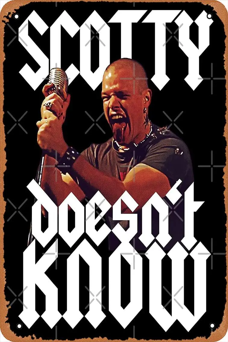 NIUMOWANG Metal Sign - Scotty Doesn't Know Tin Poster 12 X 8 Inches 1pc sign sign