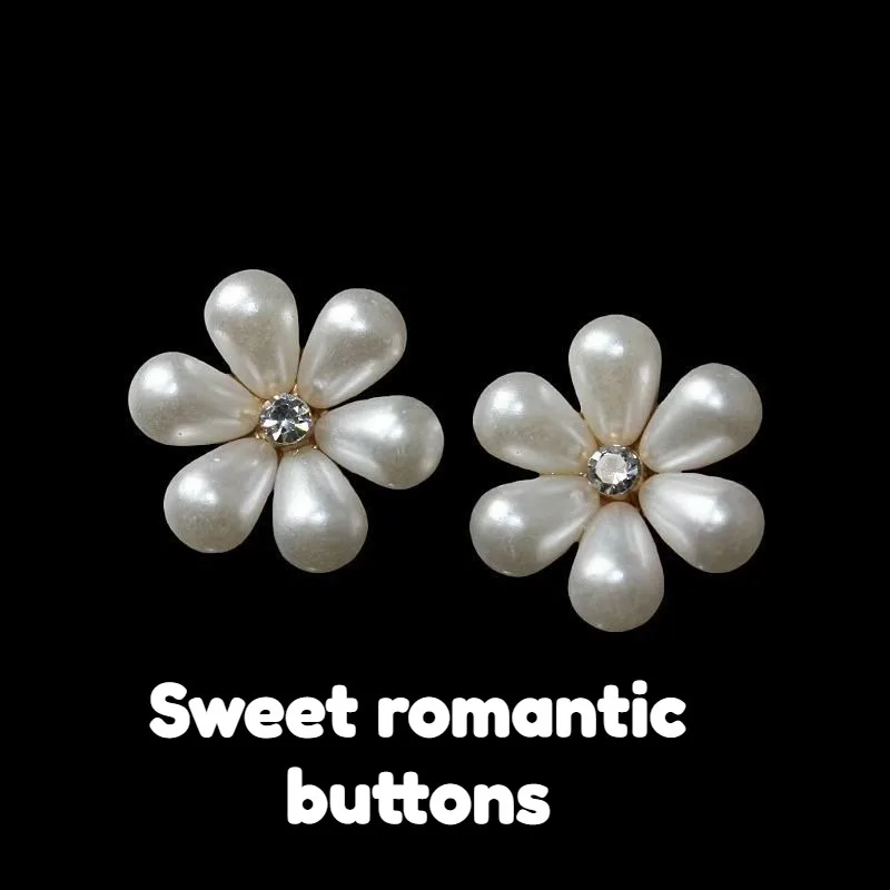 

3 шт., куртка на пуговицах с пластиковыми бусинами и цветами, верхняя женская одежда для волос, кардиган, универсальные высококачественные декоративные аксессуары для одежды