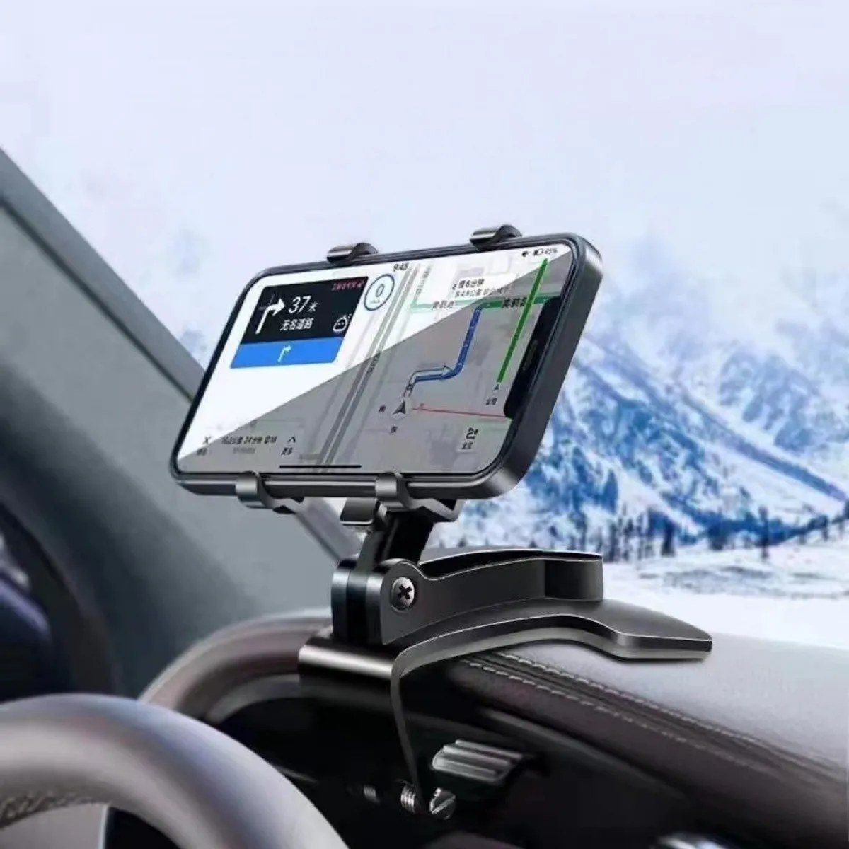 يمكن تركيب حامل الملاحة للهاتف المحمول للسيارة BMW I3 على مرآة الرؤية الخلفية ولوحة القيادة وواقي الشمس