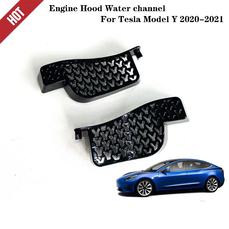 For Tesla Model Y 2020-2023 Front Trunk Water Guide Groove Filter Anti-Clogging Water Channel Filter Net Accessories