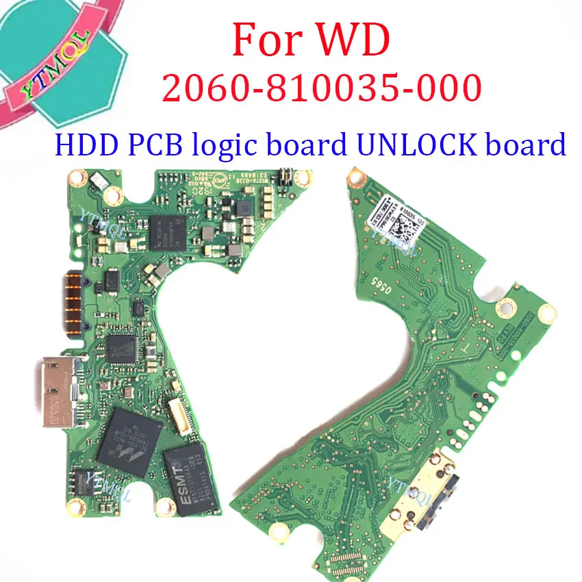 Imagem -04 - Hdd Pcb Placa Lógica Unbloqueio Placa 2060810035000 Rev p0 para wd Usb 3.0 4tb 5tb Disco Rígido Reparação Recuperação de Dados Pc3000 Pcs