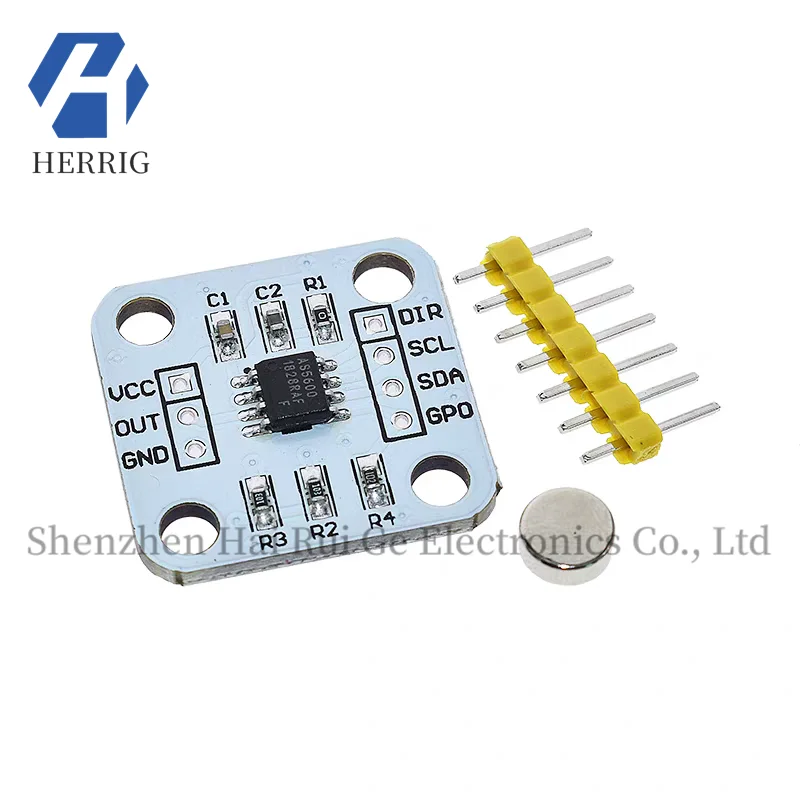 AS5600 Magnetic Encoder Magnetic Induction Angle Measurement Sensor Module 12-bit High Precision
