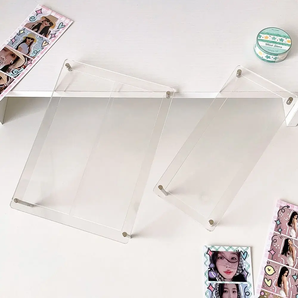 High Quality Acrylic Photocard Stand Clear DIY Frame Kpop Photocard Frame Picture Frame Life Four Cut