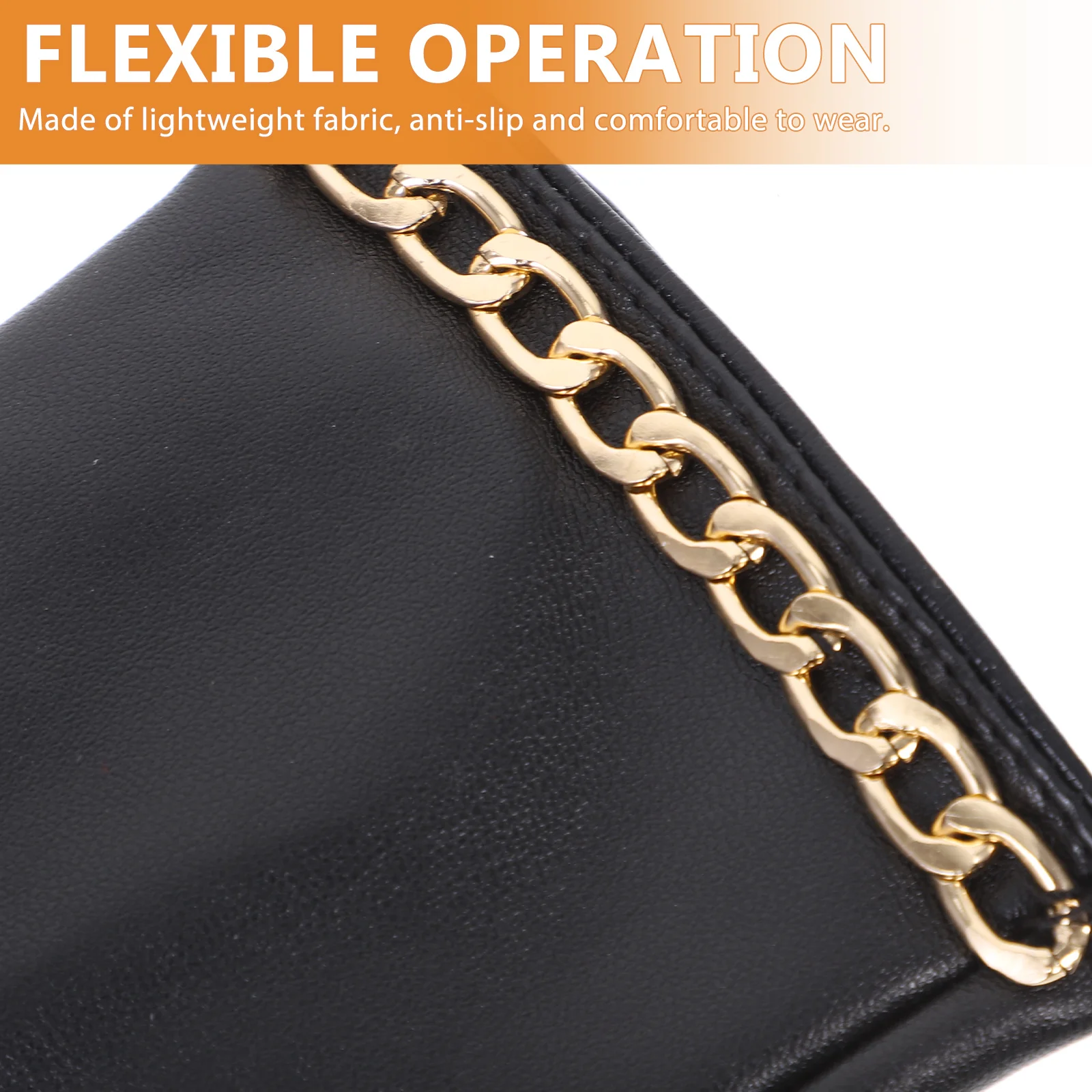 

1Pair Half Finger Gloves Black Fingerless Goth Punk Style Performance Cosplay Breathable Lightweight Metal Decor Cool