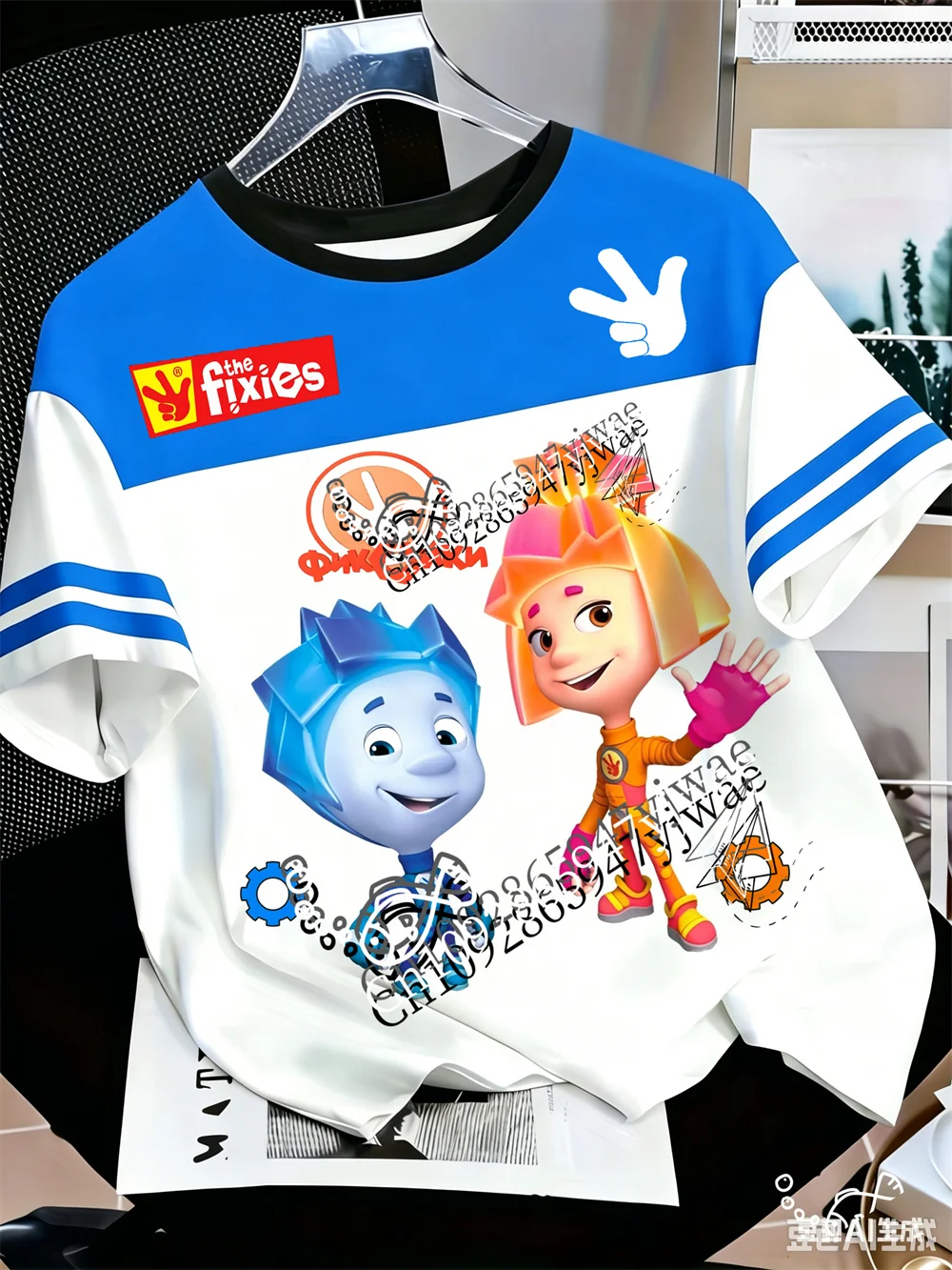 The Fixies Simka Nolik 3d Printed Jersey Russian Classic Animation O-Neck Cute Streetwear Fan Gift Tee Summer Adult Kid T-Shirt