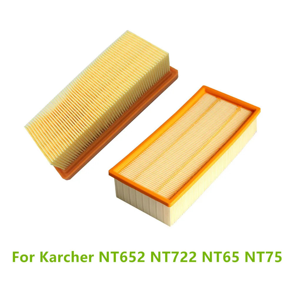 2PCS Hepa Filters For Karcher NT652 NT722 NT65 NT75 Air Filter Vacuum Cleaner Filter