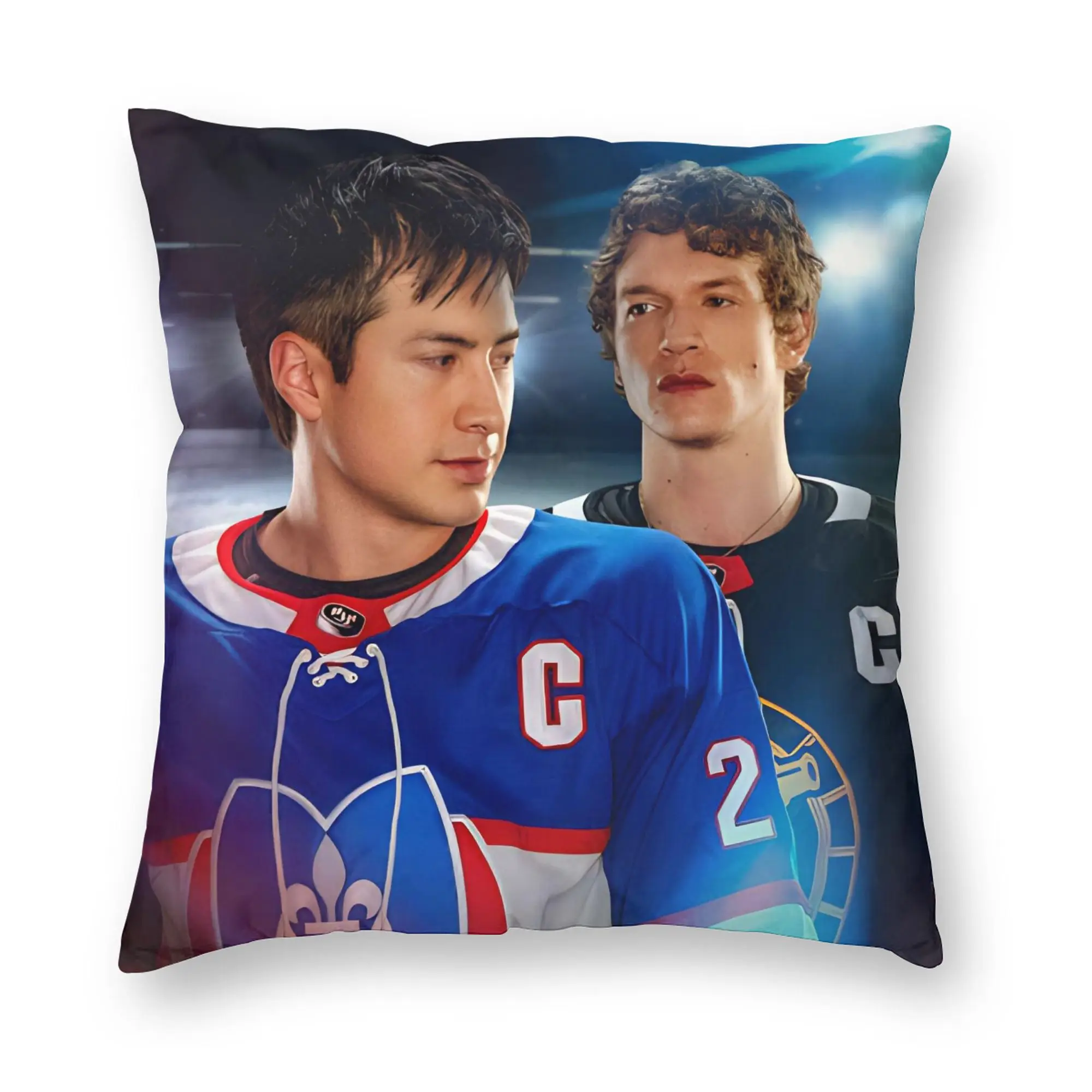 Heated Rivalry Square Pillow Case Polyester Cushions for Sofa Hockey Game Casual Pillowcover Home Decor