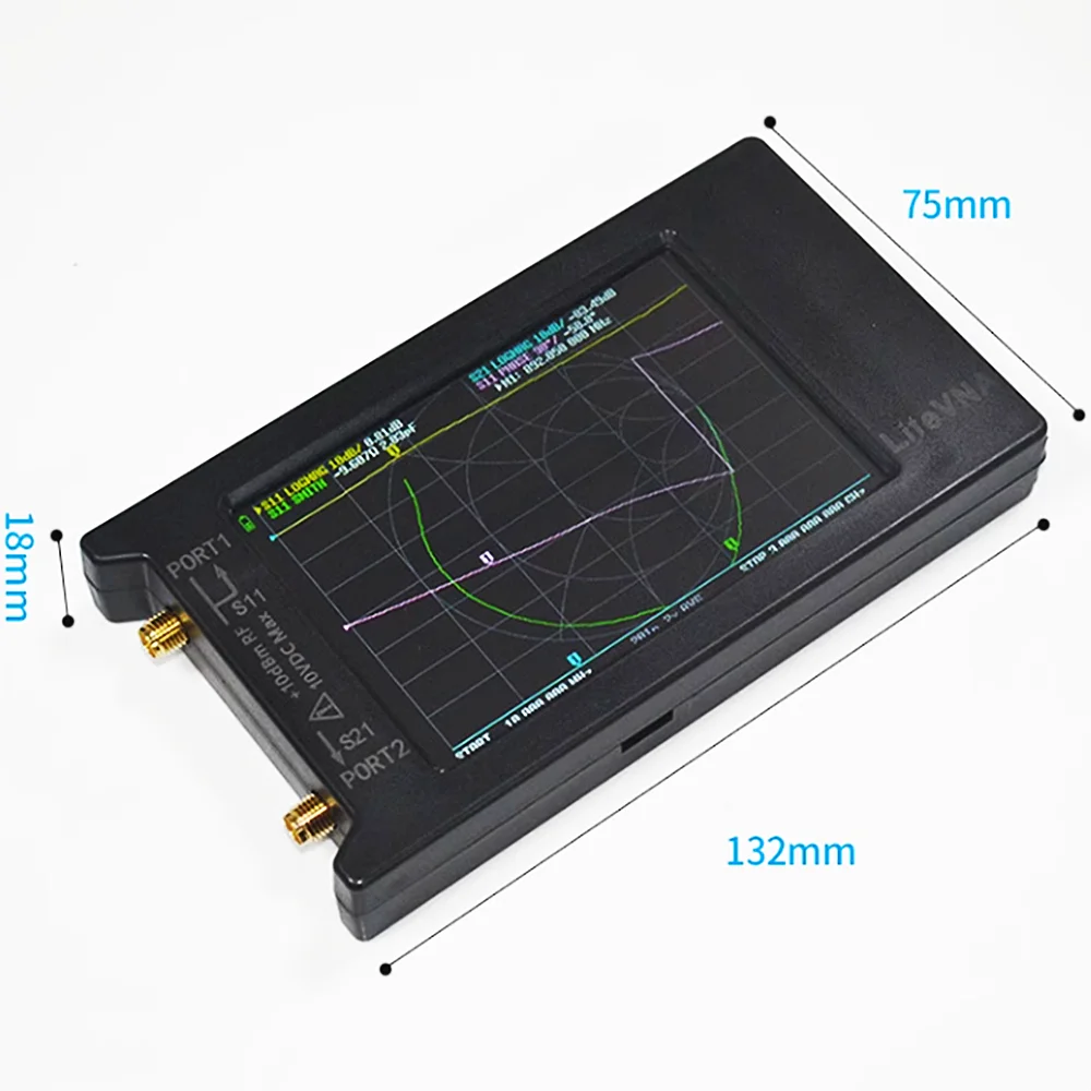 NEW 4 Inch LiteVNA 6GHz Vector Network Analyzer 50KHz~6.3GHz Antenna Analyzer 4” TFT LCD Shortwave MF HF VHF 0.3.1 Version VNA