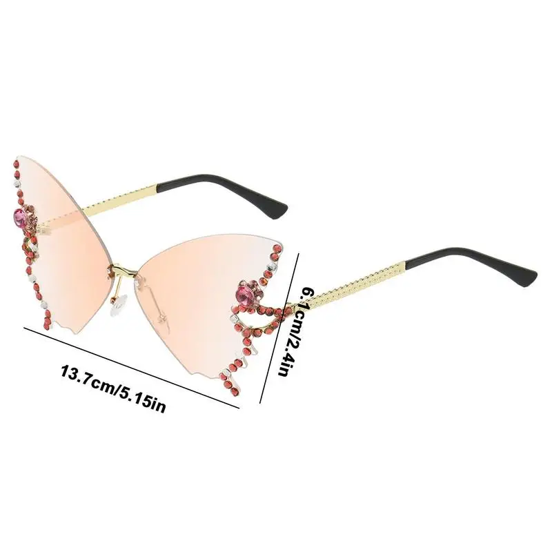 Lunettes de soleil en biscuits pour femmes, nickel é, mignon, forme de papillon, esthétique, protection UV