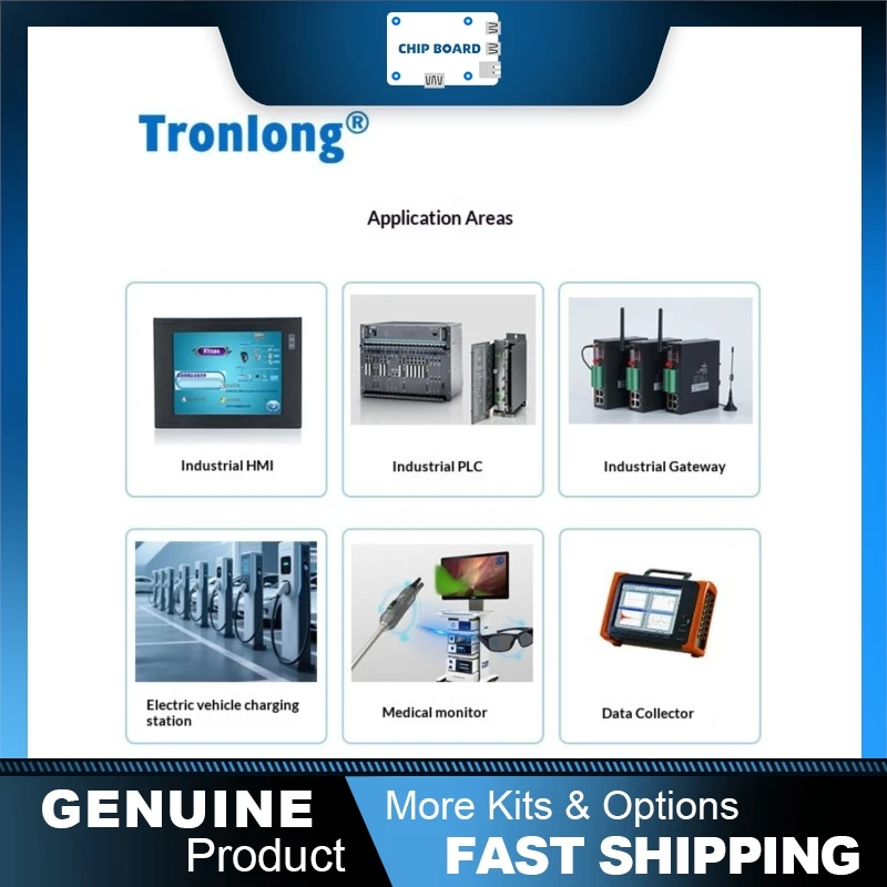 Tronlong TI AM62Lx Development Board with AM62L32 Dual Cortex-A53, Industrial SBC with CAN-FD and TSN