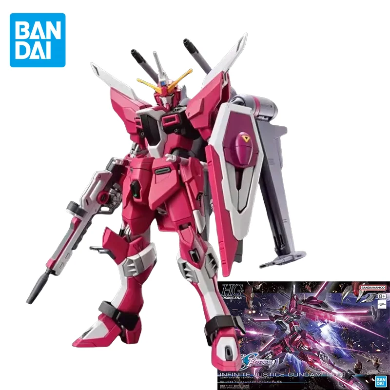 

Bandai Original GUNDAM Anime HG 1/144 INFINITE JUSTICE GUNDAM TYPE Action Figure Assembly Model Toys Gifts for Children