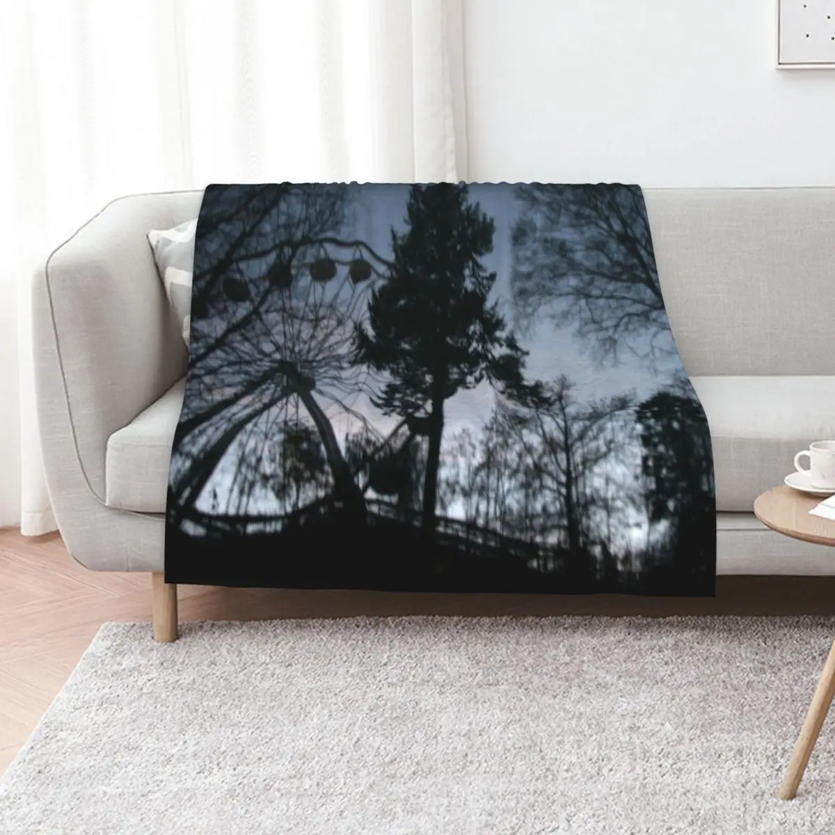 Erie Amusement - Ferris Wheel Throw Blanket sofa bed warm for winter christmas decoration Travel Bed Fashionable Blankets
