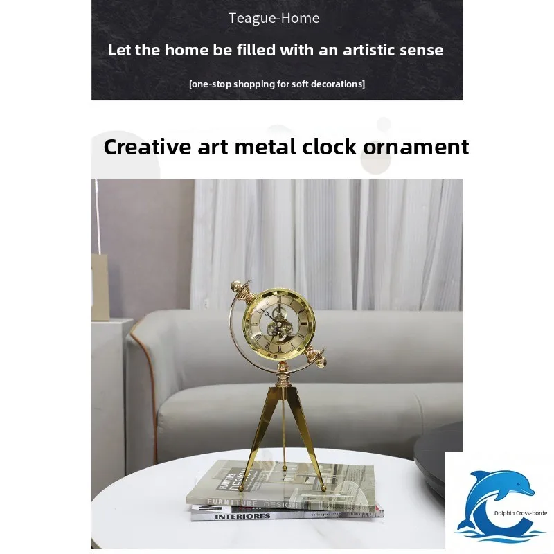 Suitable for creative art metal ornaments, living room clocks, and simple decoration of modern homes