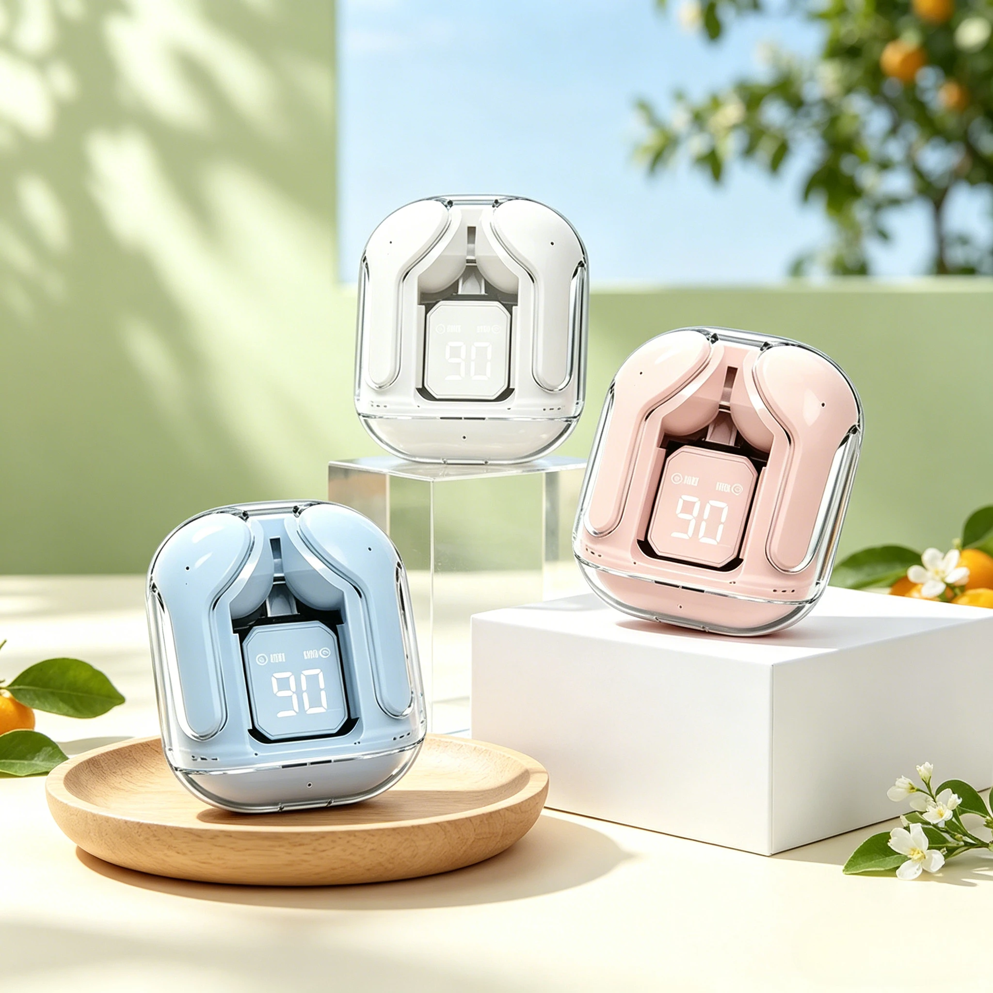 Original Wireless Earbuds LED Display Comfortable Fit HiFi Sound Low Latency Outdoor Sports Bluetooth Earbuds