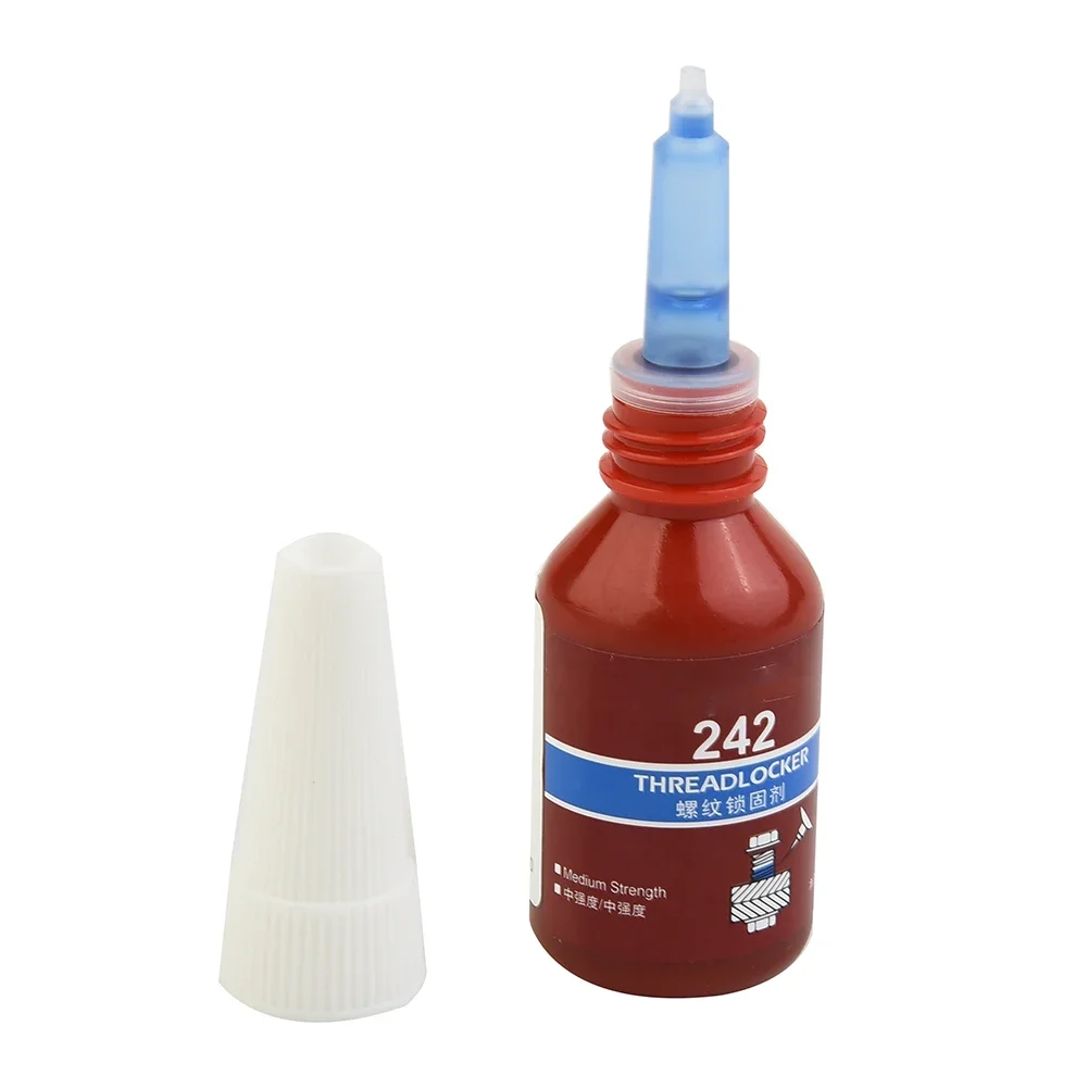 10ml Frenafiletti L-octite 242 Colla per vite blu Agente di bloccaggio del filo Colla anaerobica Anti-allentamento Forza media per filettatura M6-M20