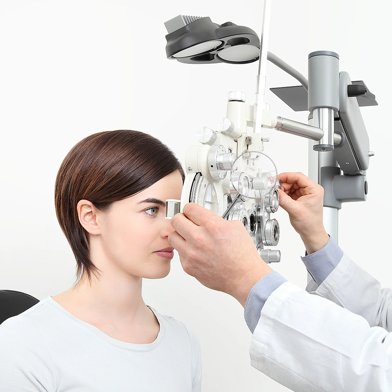 

2Pcs Optometry Kit Cross Cylinder Lens Copper Glass Round Optical Lenses Diopters Eye Exam Tool Cylinder Refractive Power