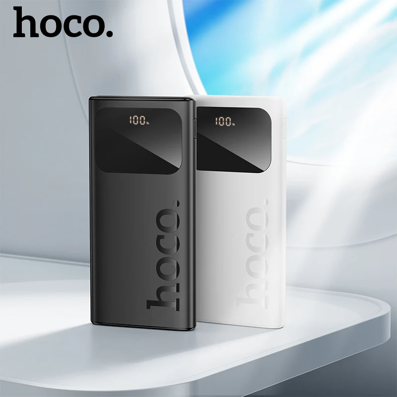 HOCO 15000mAh Dual USB A Portable Power Bank with LED Digital Display Extra Battery Emergency Powerbank For Smart Phone Travel