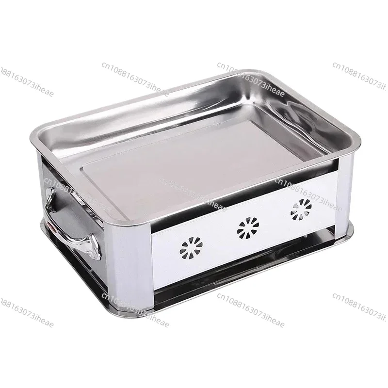 

Настольный гриль для рыбы из нержавеющей стали 220В, утолщенный гриль для рыбы, коммерческий угольный гриль для отелей