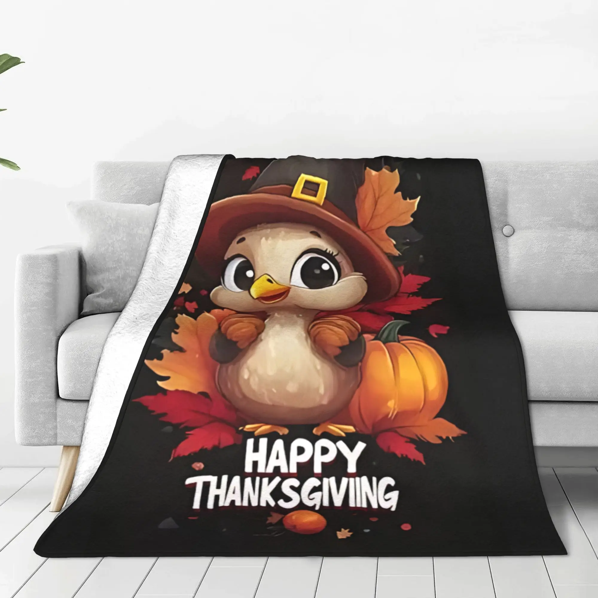 1PC Home Thankful Grateful Blessed  Blanket Throw Super Cosy Plush Living Room Sofa Gift for Christmas Happy New Year