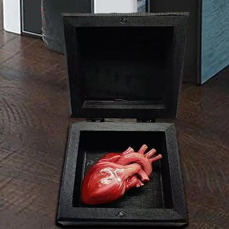 Anatomical Heart Decoration Decorative Boxes Funny Ornaments Human Heart Ornaments Bright Colors For Family