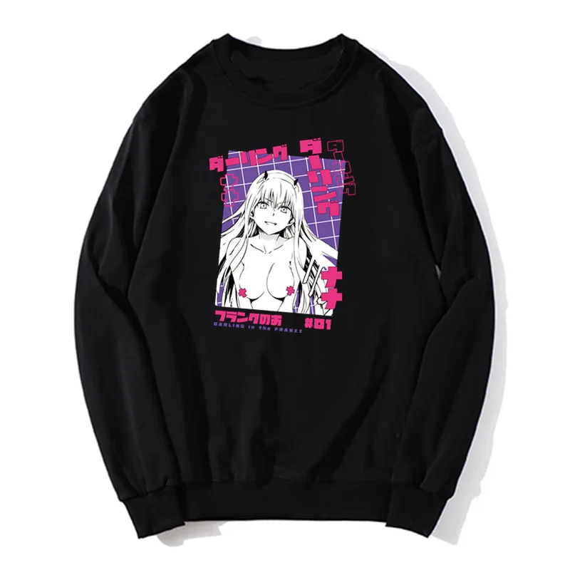 Anime Kaguya Otsutsuki Ahegao Echi Euphoria Clothes Women Men Manga Zero Two Hoodie Camisa Masculina Oversized Sweatshirts