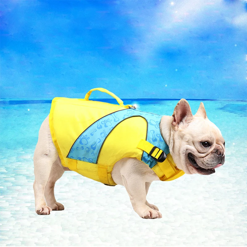 

Dog Life Jacket Vest for Flotation in Pool, Beach Lake, Buoyancy Ripstop, Safety Vest for Small and Medium Dogs, Swimming Suit