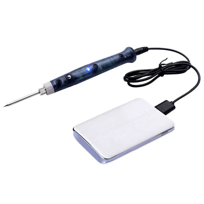 Portable USB 5V 8W Soldering Iron Electric Heating Phone Tools Rework With Indicator Light Handle Welding Gun BGA Repair Tool