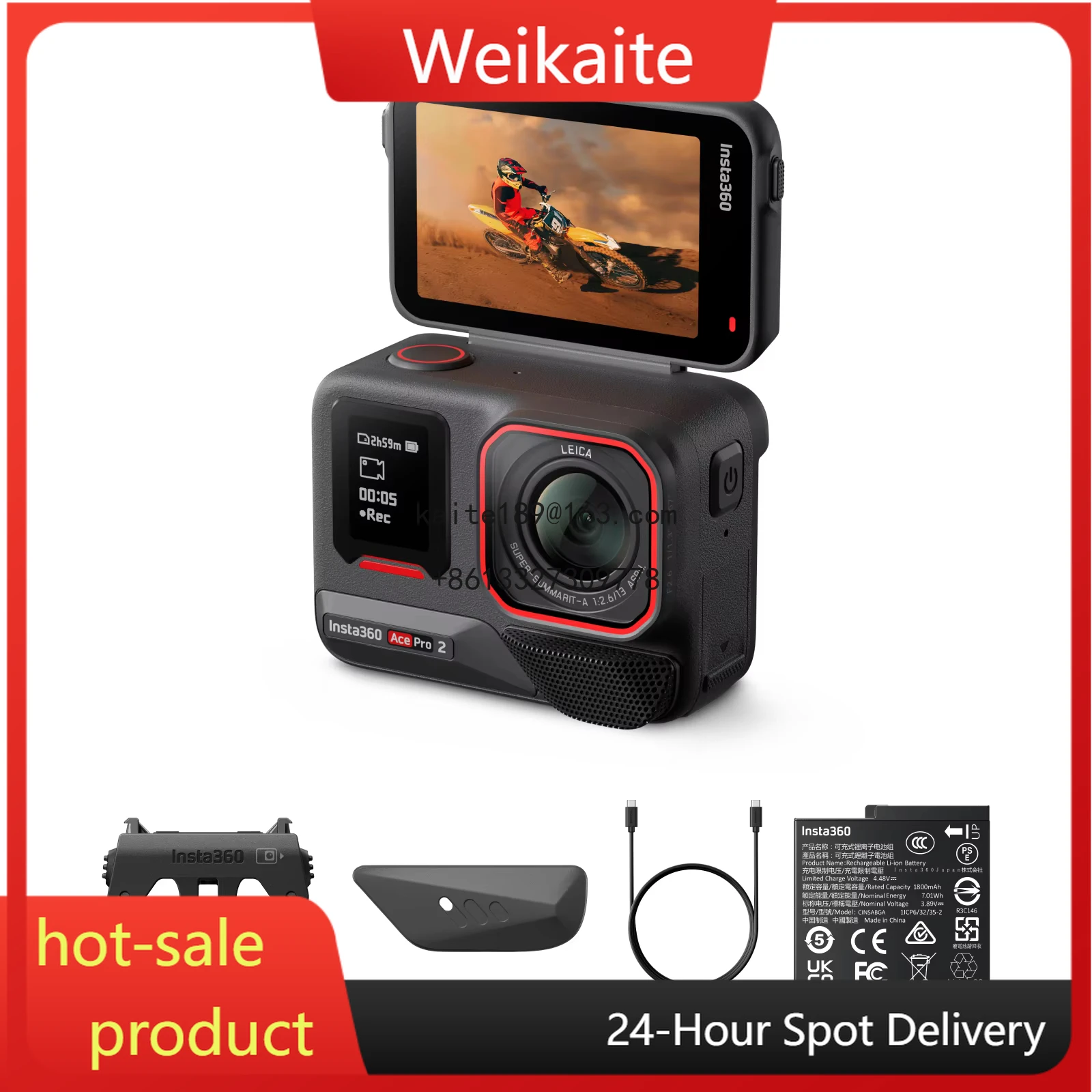 

Ace Pro 2 - 8K Waterproof Action Camera Co-Engineered, 1/1.3" Sensor, Dual AI Chip, Leading Low Light
