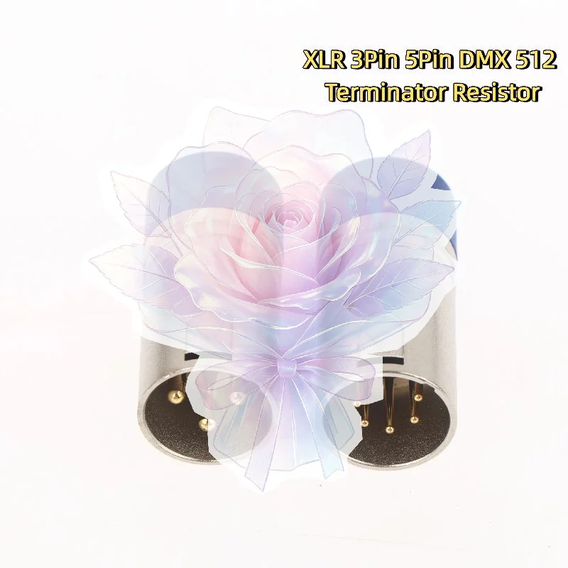 XLR 3Pin 5Pin  Resistor 120  DMX512 End Of Line Termination Plug Signal Stabilizer For Stage Lighting Connector