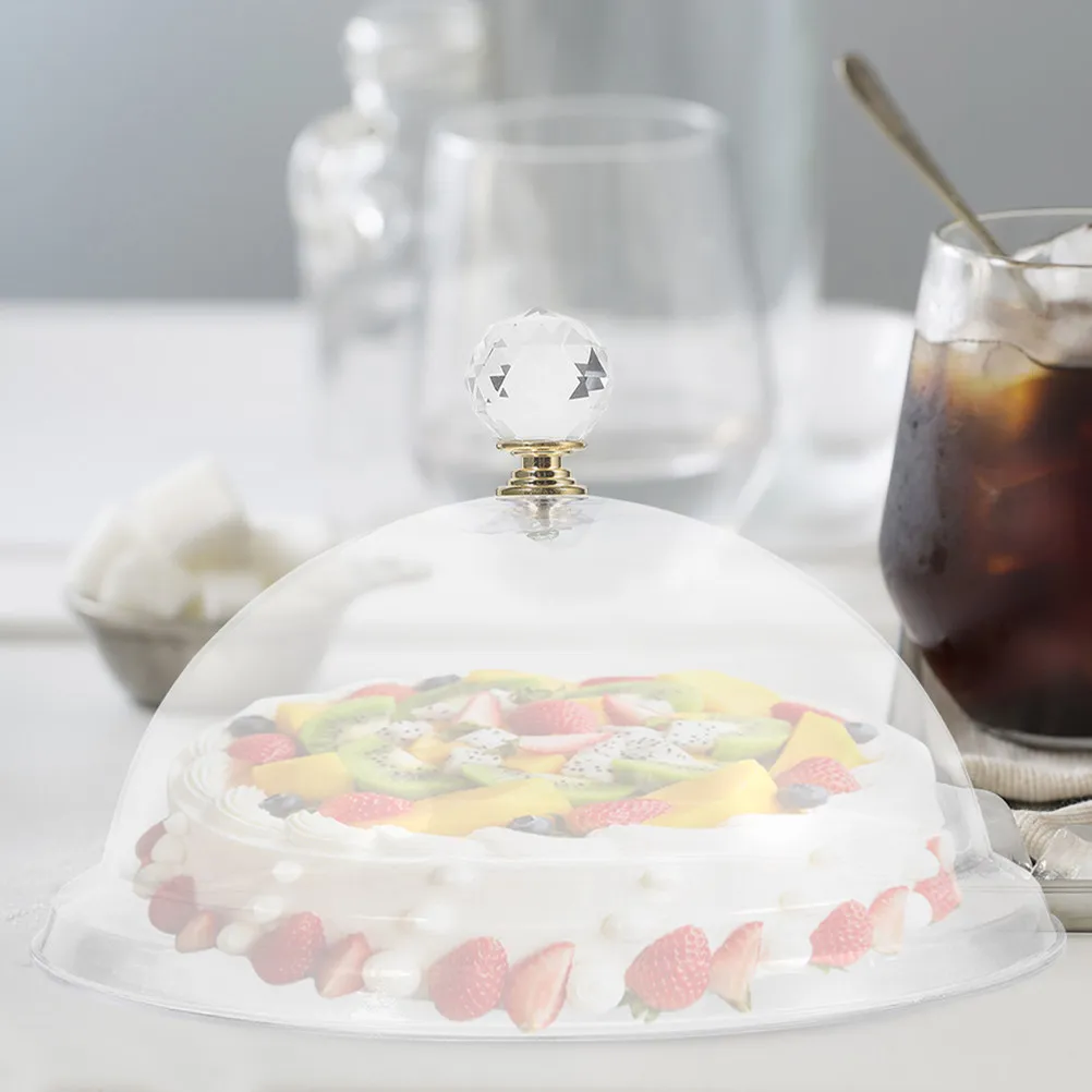 

Transparent Cake Dome Cover Sturdy Pc Material Reusable Food Dessert Protective Lid Clear Snack Pastry Tray Cover Fresh
