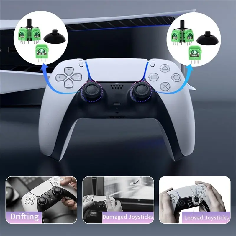 

Y43A-For PS5/Switch/Pro Ergonomic Thumbsticks Analog Thumb Sticks Conver Concave Grip Joysticks Interchangeable