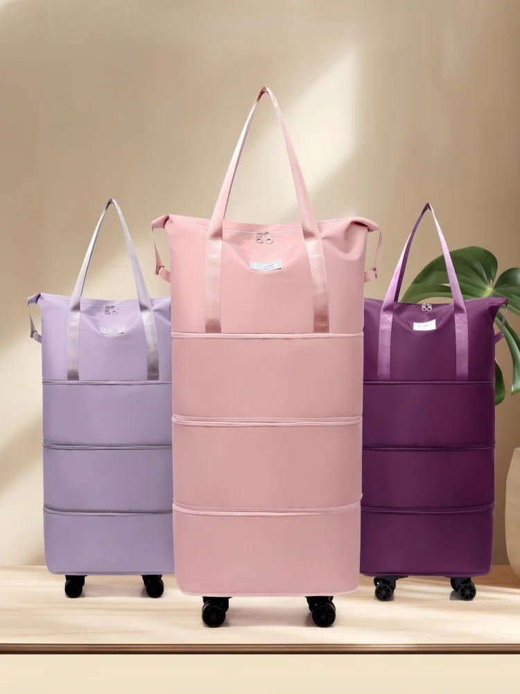 

Travel bag, backpack large-capacity disassembly universal wheel storage bag, duffel bag portable multi-layer checked with wheel