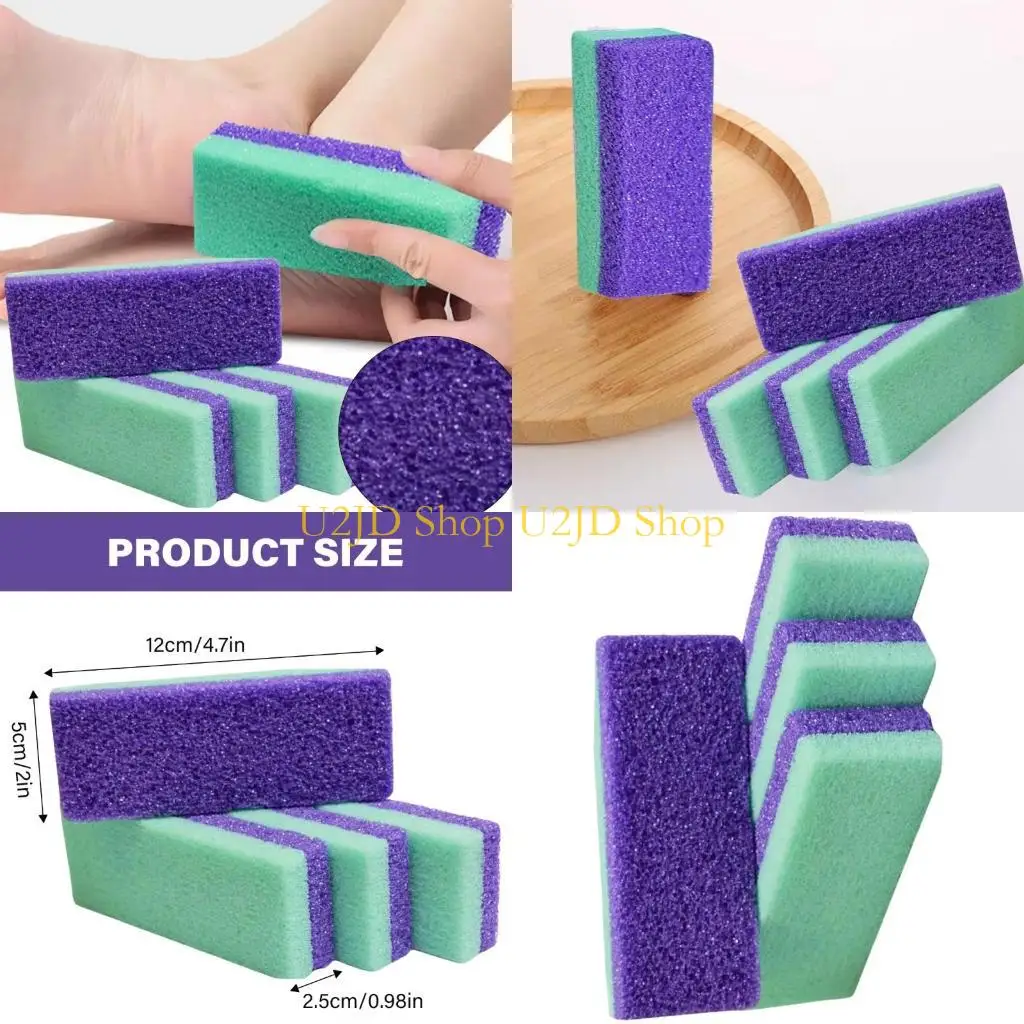 U2JD 4 PCS/SET FEET FOR FEET SCRUBBER DEAD DEAD FOOT PUMICE STONE FOOT SCRUBBER CALLUS REMOVERペディキュアツール