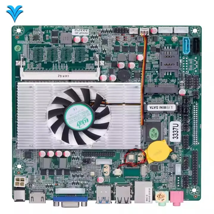 

2025 ELKSY Cheap I5HGP I5 3317U 3rd Gen Support Win XP RS485 Mini ITX mainboard Core I3 I5 I7 Industrial Motherboard with cpu
