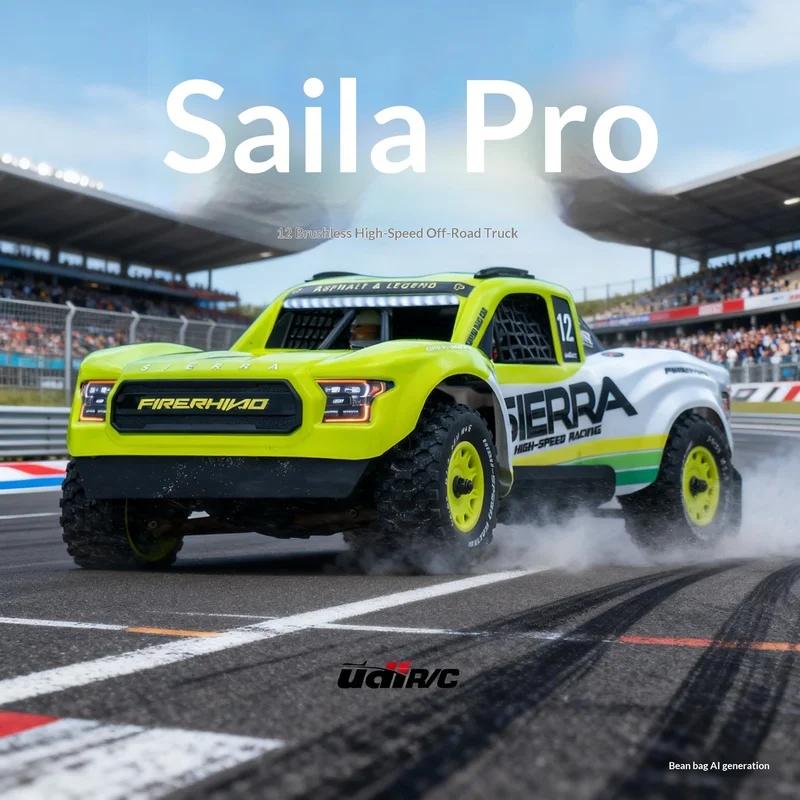 

UDI Sierra Pro UD1203 RC Truck 1/12 Scale Brushless 4WD Electric Desert Short Course Remote Control High Speed Off-Road Car