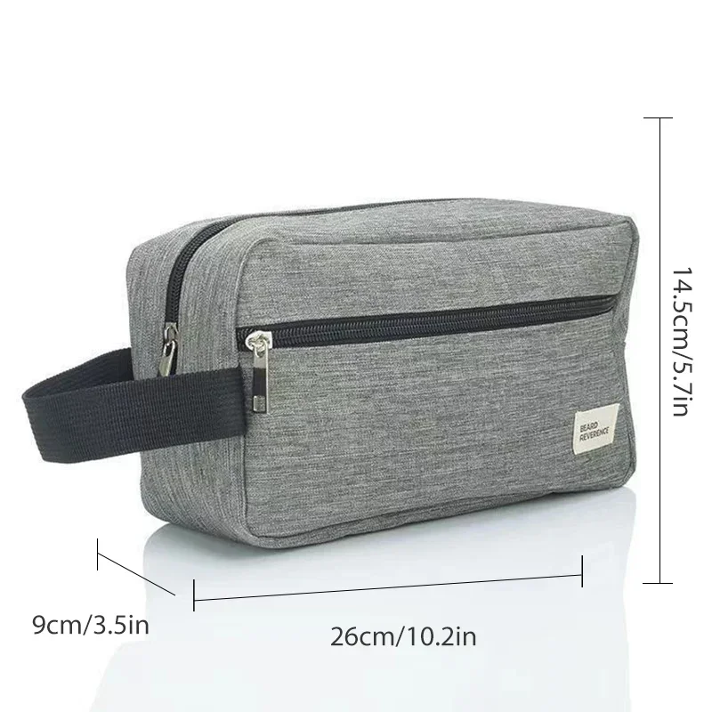 Bolsa de lavado impermeable de tela Oxford para hombres y mujeres, bolsa portátil de viaje, bolsa de maquillaje multifuncional